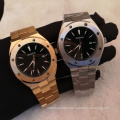 2020 mens gold watch low moq 2 tones big dial watches for men analog wrist watches